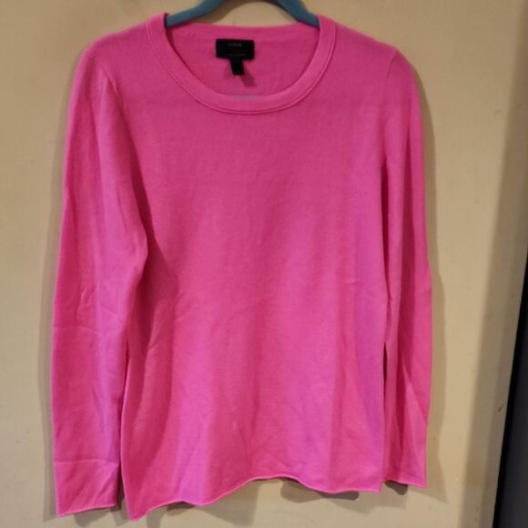 Women's J CREW CASHMERE Pink Sweater  Large - Picture 1 of 6